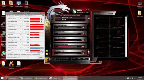 Откройте программу MSI Afterburner