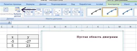 Открытие вкладки "Вставка" и выбор типа графика в Excel 2003