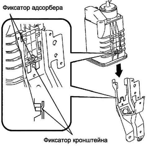 Открытие капота и поиск места установки адсорбера