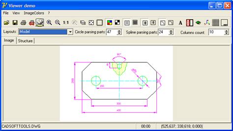 Открытие нужного чертежа в AutoCAD