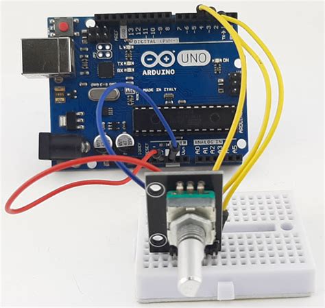 Отладка и тестирование работы энкодера на Arduino Uno