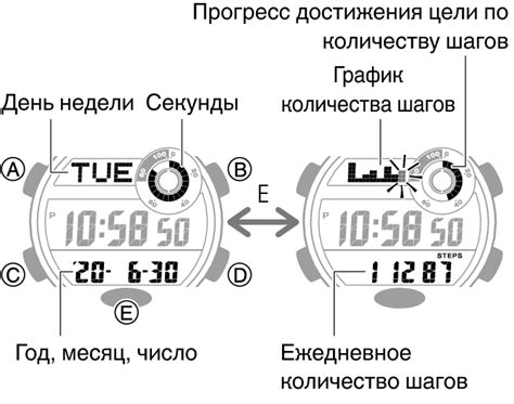 Отображение отслеживаемых шагов