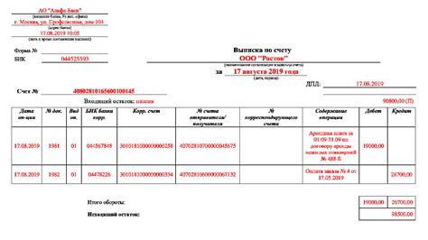 Оформление выписки банка для ИП в 1С