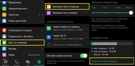 Очистка кэша Telegram