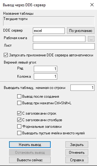 Ошибки, с которыми можно столкнуться при создании таблицы текущих торгов в Квике