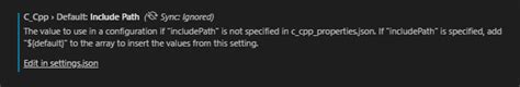 Ошибки настройки includepath в Visual Studio Code