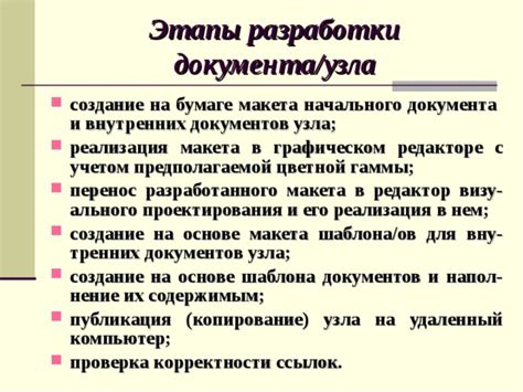 Первый шаг: создание начального узла