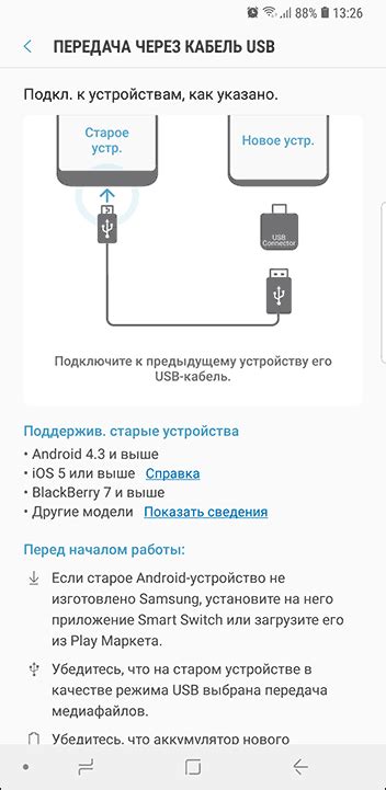 Передача данных с iPhone на Samsung