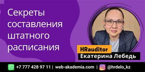 Переход в режим редактирования штатного расписания