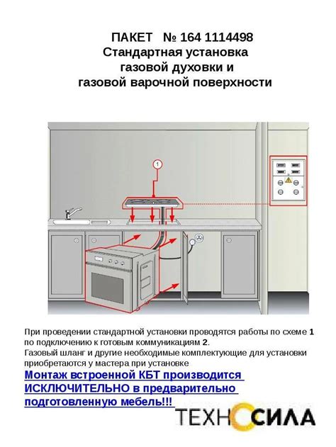 План пошагового руководства по установке электрической встраиваемой плиты