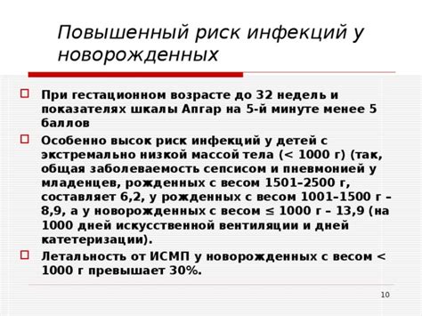 Повышенный риск передачи инфекций