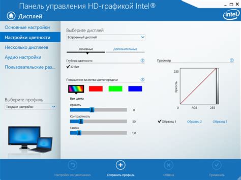 Подбор оптимальных настроек контраста и яркости