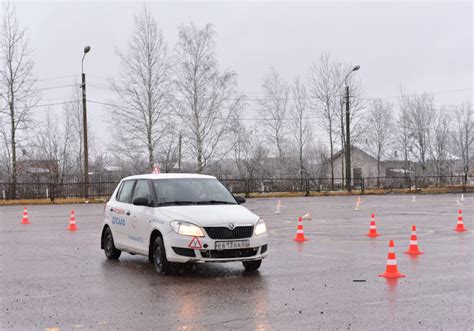 Подготовка автомобиля для езды на автодроме без водительских прав