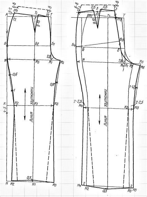 Подготовка выкройки брюк перед началом работы