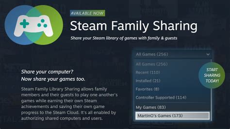 Подготовка к активации Steam Family Sharing