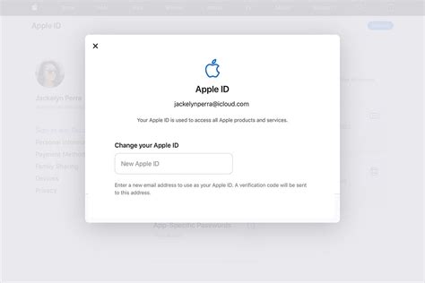 Подготовка к изменению Apple ID