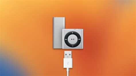 Подготовка к очистке iPod Shuffle