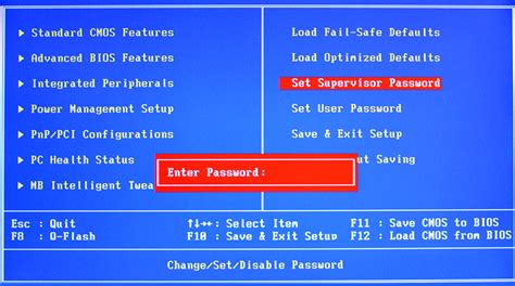 Подготовка к сбросу настроек HDD в BIOS: