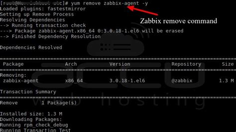 Подготовка к удалению Zabbix Agent на CentOS