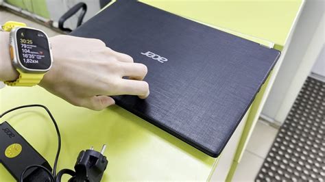 Подготовка ноутбука Acer и сетевого кабеля