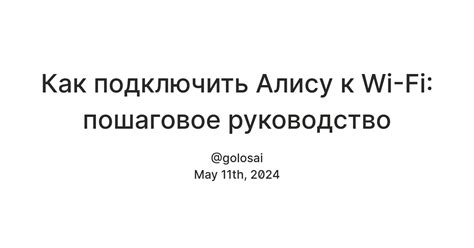 Подключение Алисы к Wi-Fi: пошаговая инструкция на русском