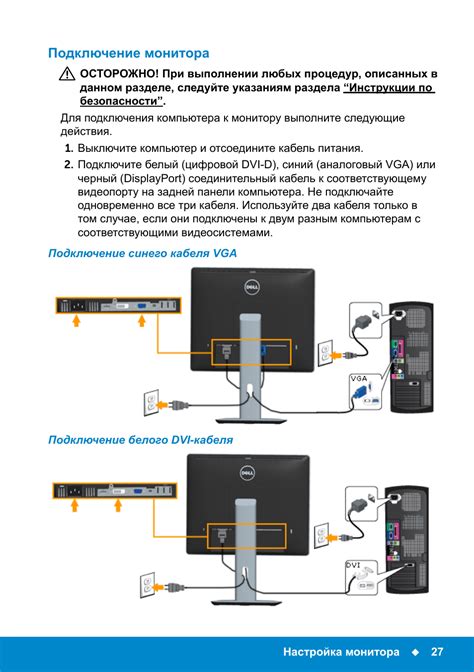 Подключение внешних мониторов