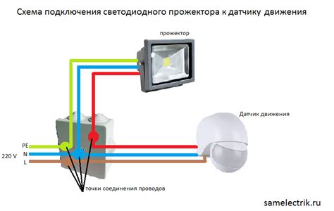 Подключение датчика движения к цоколю