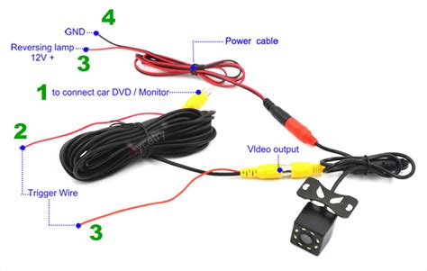 Подключение камеры к проводам автомобиля