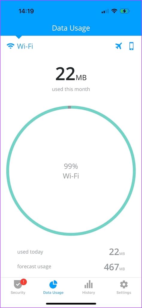 Подключение к Wi-Fi или использование мобильных данных