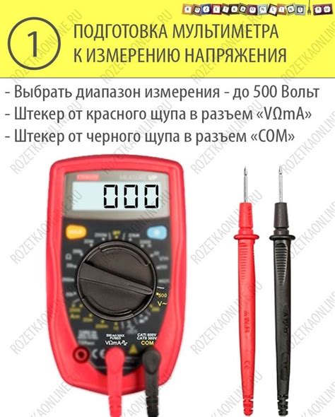 Подключение мультиметра к интернет-розетке