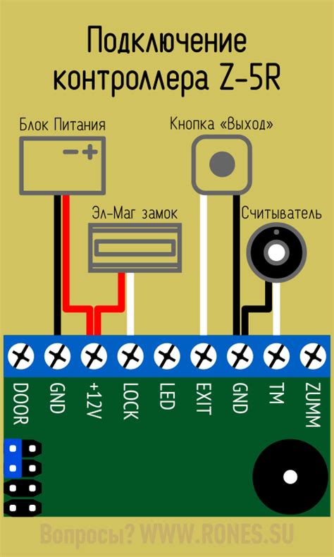 Подключение питания и настройка контроллера