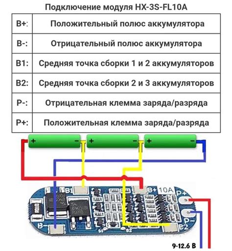 Подключение платы БМС к аккумулятору