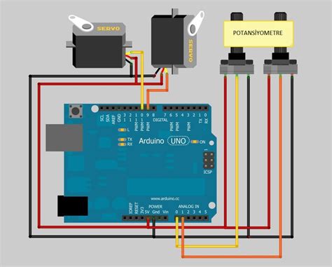 Подключение сервоприводов к Arduino