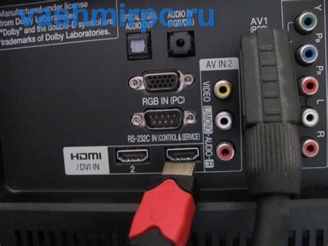 Подключение телевизора к компьютеру при помощи HDMI-кабеля