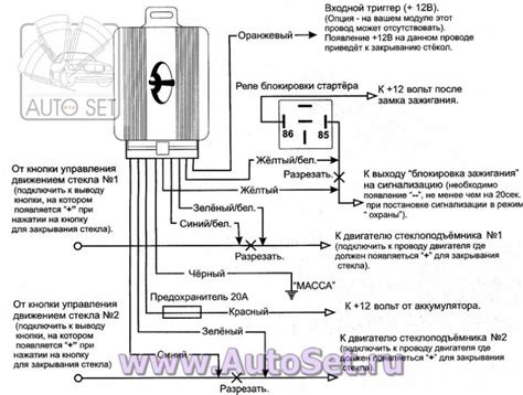 Подключение устройства для автозапуска Шерхан 5