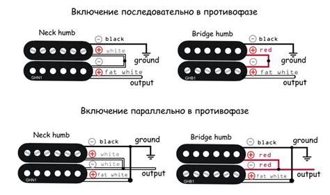 Подключение хамбакера к гитаре