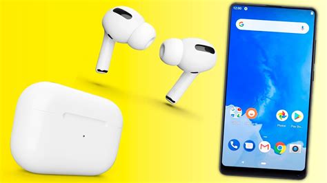 Подключение AirPods к телефону Android