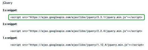 Подключение jQuery с помощью CDN