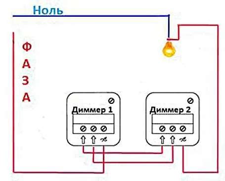 Подключите провода к диммеру