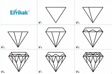 Подробная инструкция: как рисовать драгоценный камень карандашом