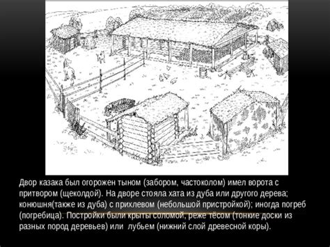 Подробная инструкция по рисованию хаты казака из дерева