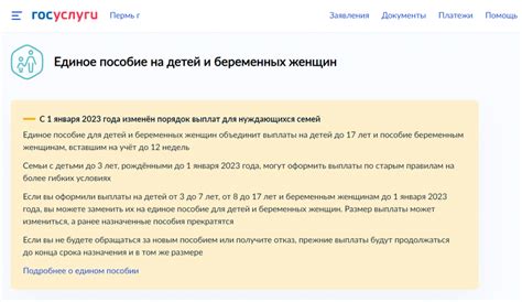 Подробная информация о пособиях