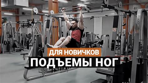 Подъемы ног в висе