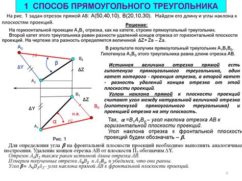 Поиск наклона прямой