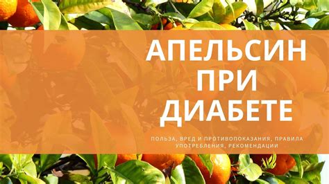 Польза апельсинов при гестационном диабете