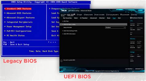 Понимание BIOS и UEFI: различия и преимущества