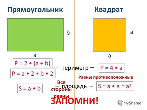 Понятие периметра прямоугольника