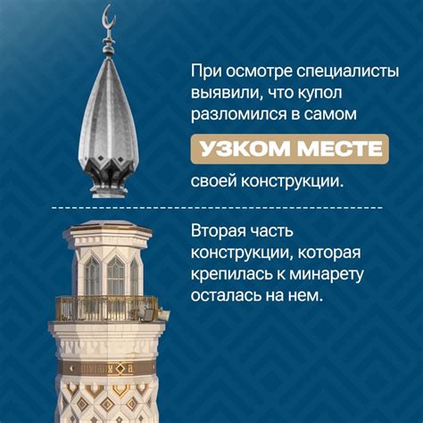 Построение купола и минаретов мечети