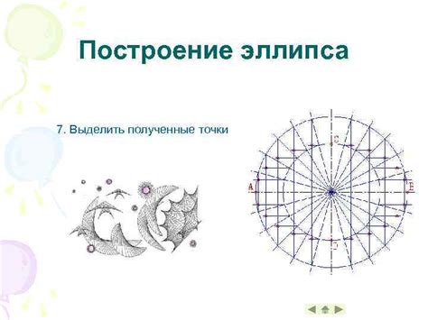 Построение эллипса через точки