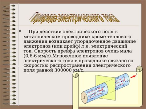 Поступательное движение электронов в сплошных средах